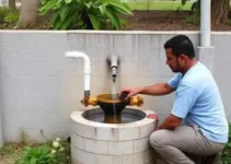 Manutenção no poço Jardim Nove de Julho