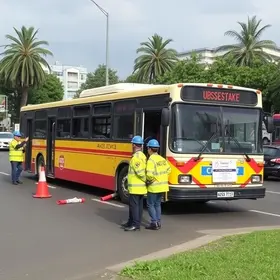 acidente com ônibus