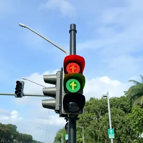 semáforo desligado