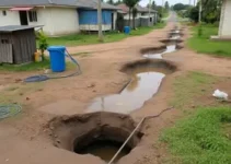 vazamento de esgoto