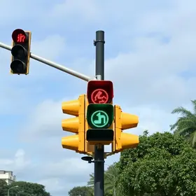 semáforo desligado
