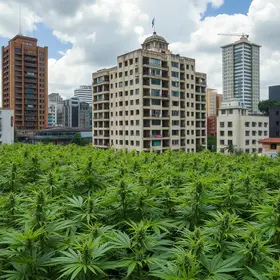 mega plantação de maconha